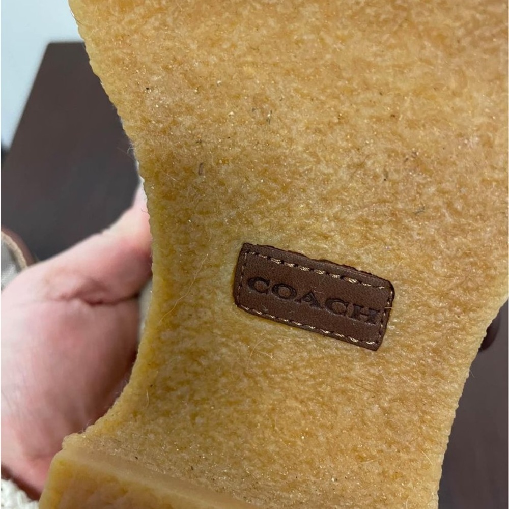 Mint!! Coach Dylan Shearling Clog. Worn just once. Absolutely beautiful. - Picture 6 of 7